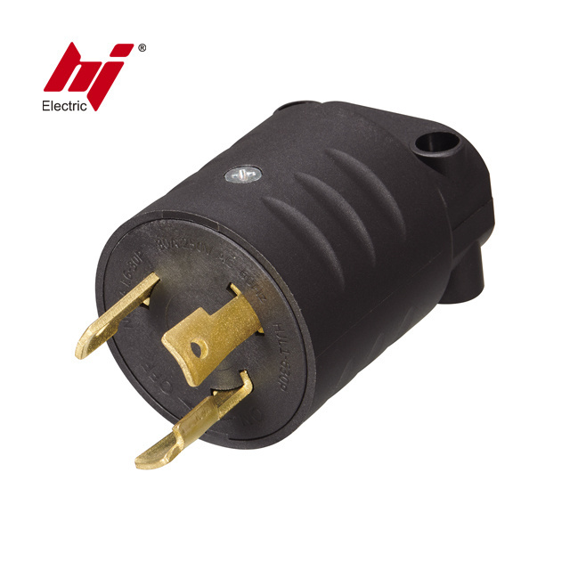 UL Approved NEMA Plug L6-30P 30A 250V Twist Locking Electrical Plug Industrial Generator Plug