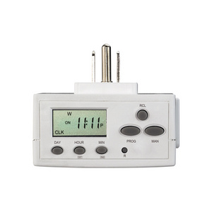 7 Day Heavy Duty Digital Plug Timer Socket with UL