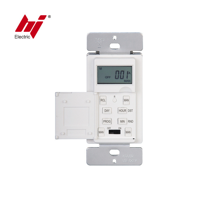 110V  7 Days Programmable Digital Wall  Timer  Heavy Duty Switch