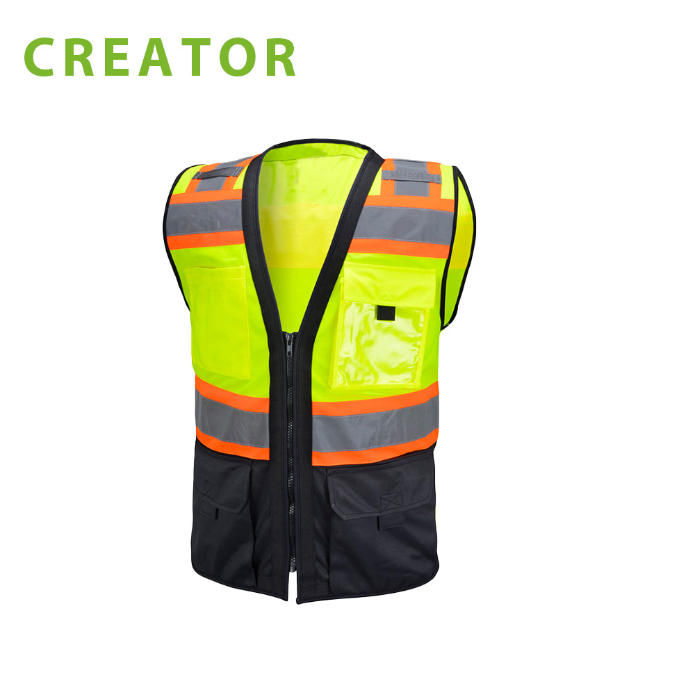 S-5XL Reflective Safety Clothing Reflective Vest,Construction High Visibility Hi Vis Work Security Reflector Safety Vest