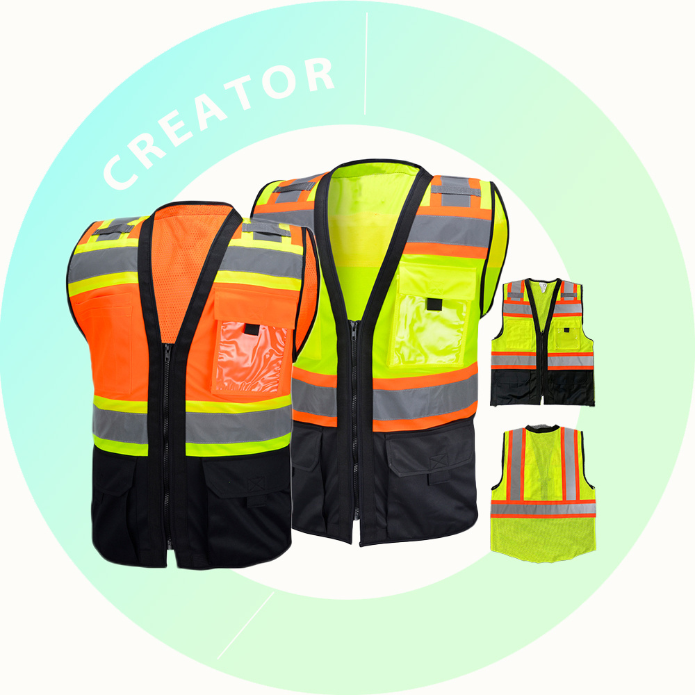 High Visibility Security Reflective Clothing for running Polyester hi viz Work Road Construction Reflective Vest with logo