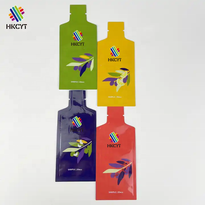 Custom Mylar bags special shaped pouch aluminum foil lined with reusable waterproof juice cosmetic liquid packaging