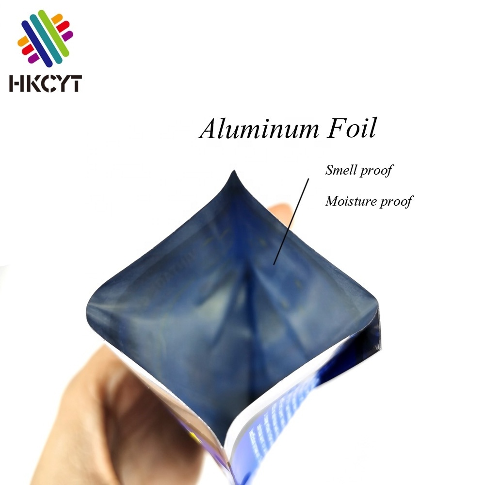 Mylar aluminum foil bags back seal bag small plastic bags sachet packaging for card package