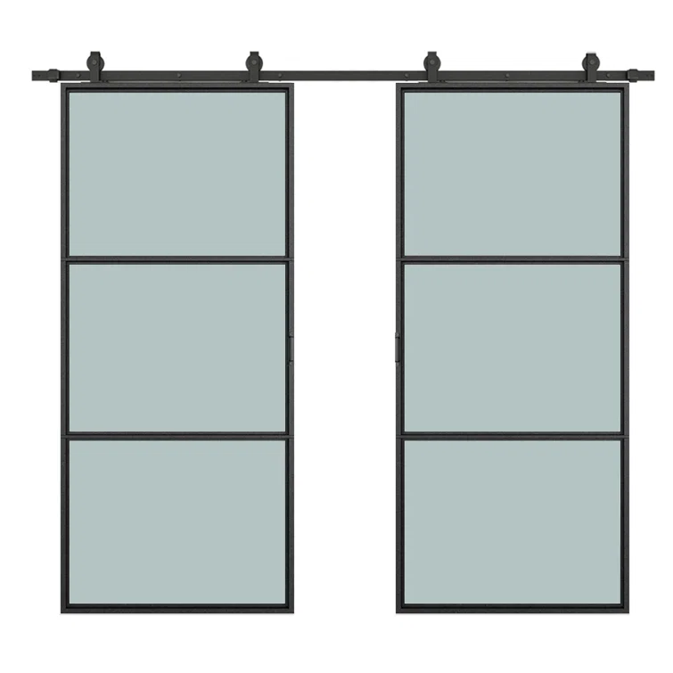 European Interior French Aluminum Hinged Soft Close Sliding Glass Door Window Thermal Break Aluminium Sliding Door