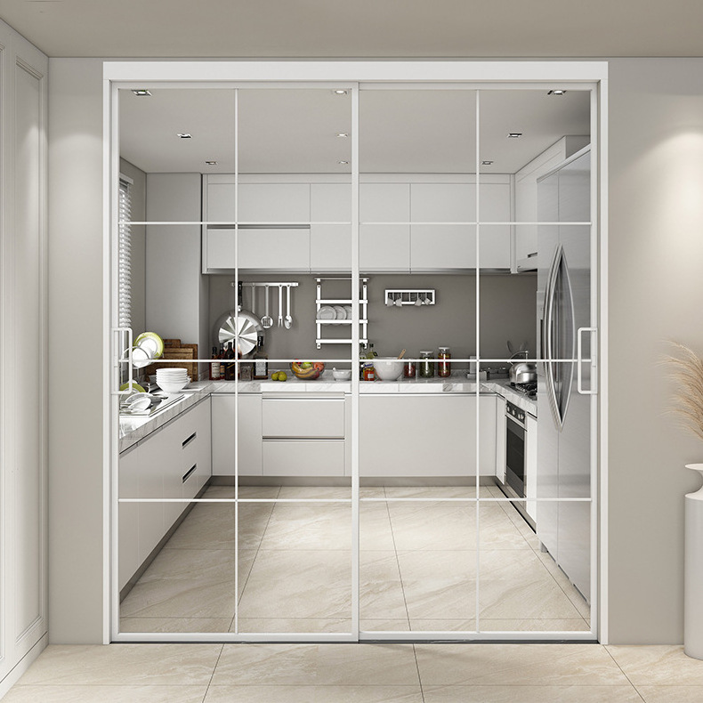 Pvc Folding Modern Design Single Swing Door Interior Swing Sliding Glass Door System Aluminum Door For Kitchen