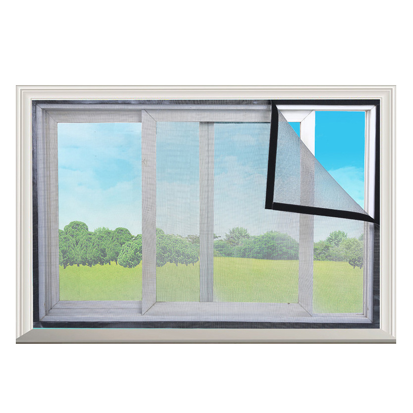 60*110CM Mesh Mosquito Net Roll Fiberglass Magnetic Fly Screen Insect Screen Roll Up Window Screen