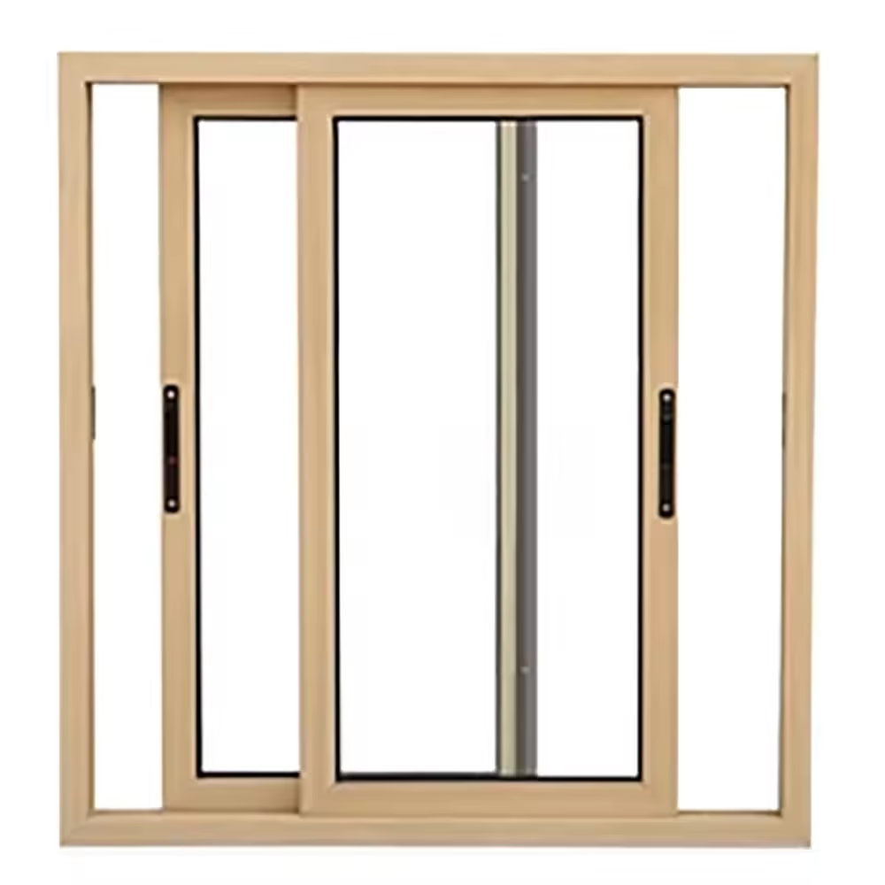 Hung Commercial American Style Pvc Profile Windows Upvc Reception Glass Double Glazed Windows