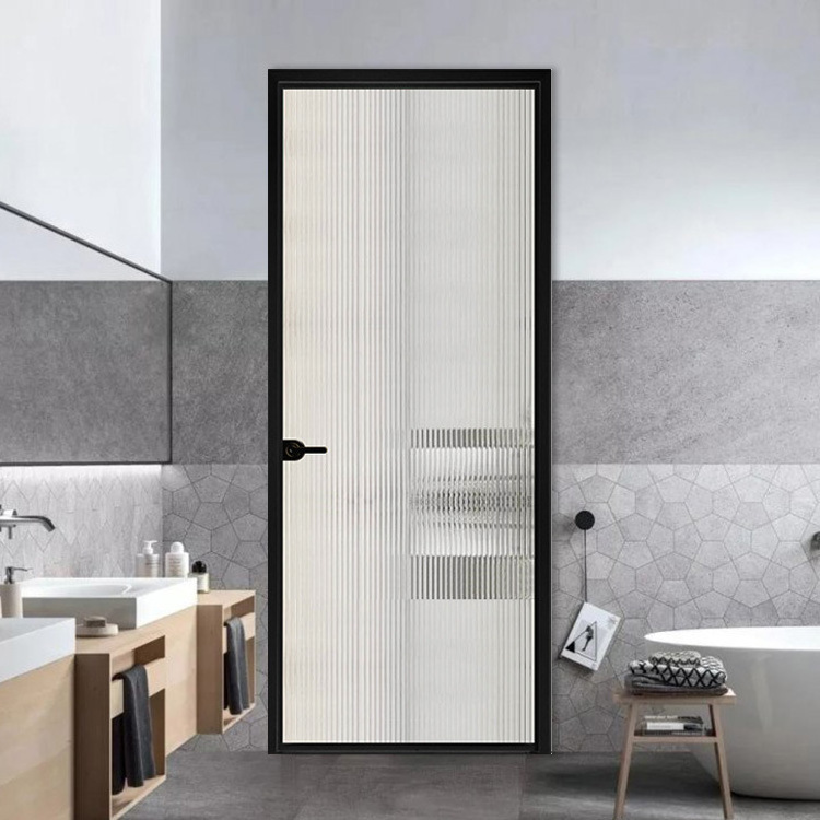 Bath Glass Sliding Shower Solid Interior Bathroom Shower Frosted Glass Room Door