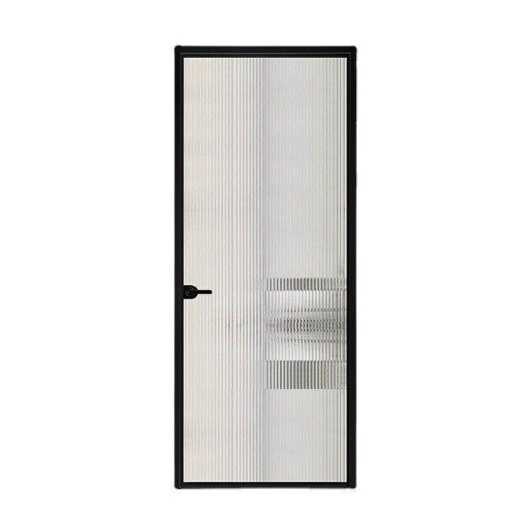 Aluminum Bathroom Folding Interior Doors Waterproof Water Resistant Toilet Door Casement Sliding Door