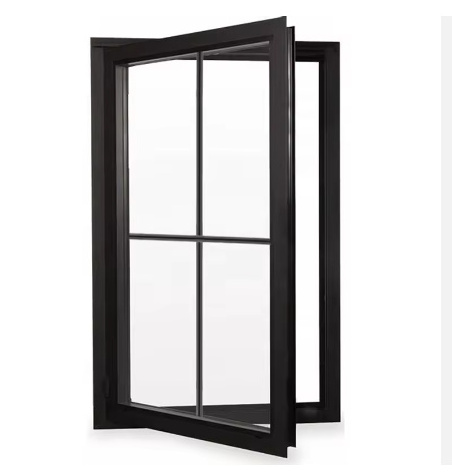 Arched White Aluminum Frame Tempered Glass Inswing Open Style French Casement Window For Home Office