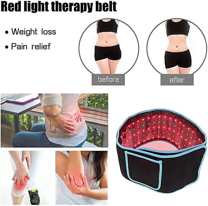 Weight Loss Products 126 Led Lights Wrap Infrared Therapy Light Belt Pad Ems Pain Relief 660Nm 850Nm Led Red Light Therapy Belt