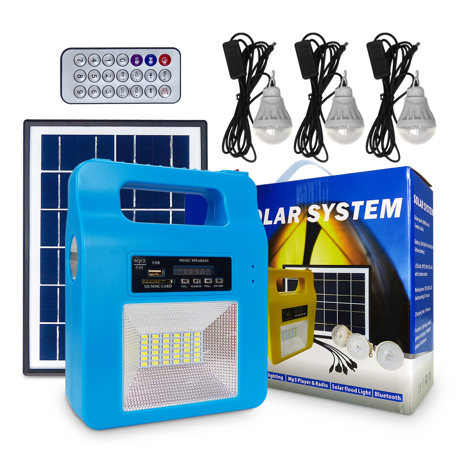 Clearance price Mini Portable emergency power supply 12V 20W Solar Generator with Solar Panel Led Light