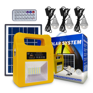 Clearance price Mini Portable emergency power supply 12V 20W Solar Generator with Solar Panel Led Light