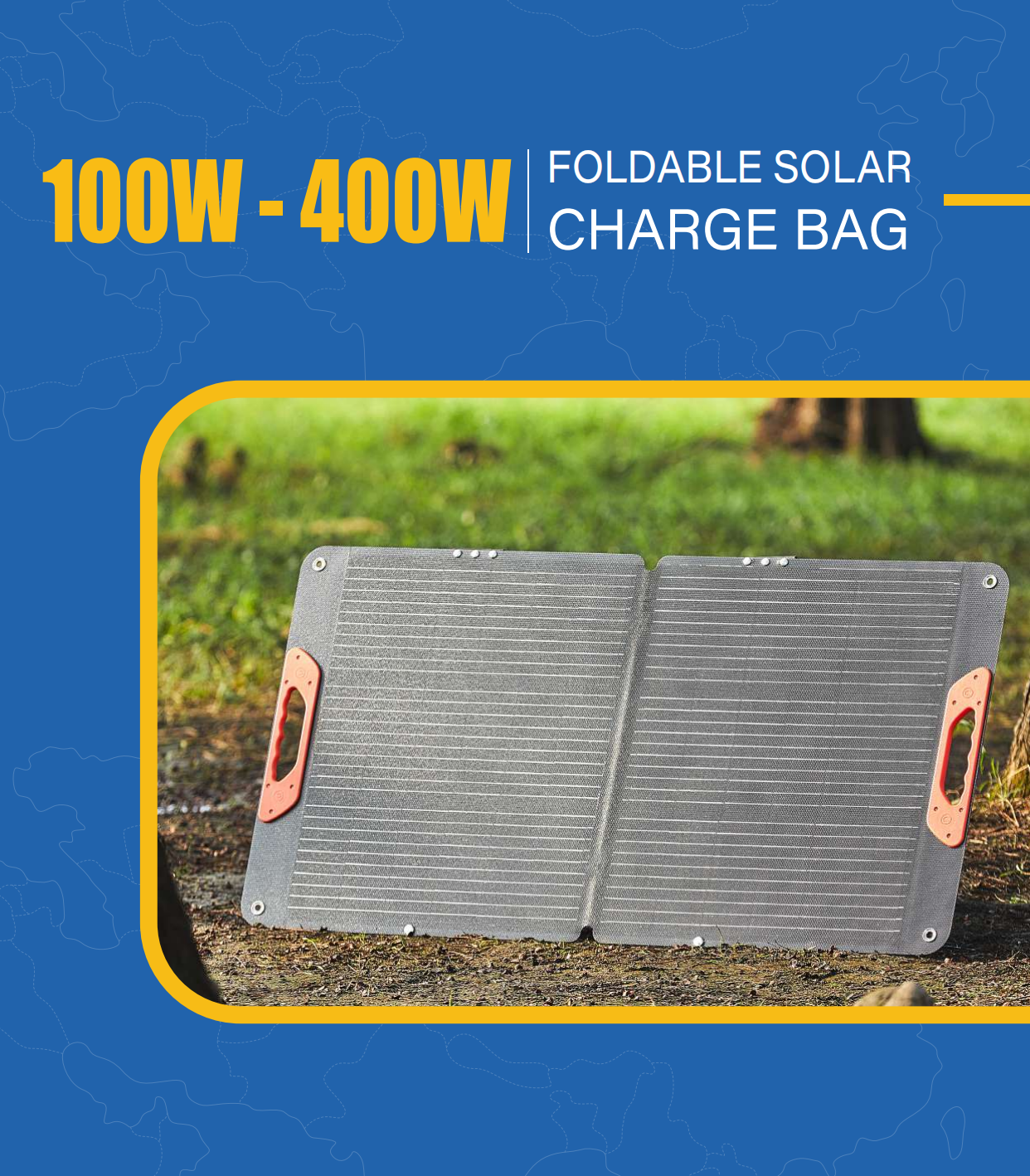 GCSOAR Waterproof IP67 Foldable Solar Panel for Portable Power Station 60W 100W 120W 160W 200W 240W 300W 400W 1YEAR 585*589*55