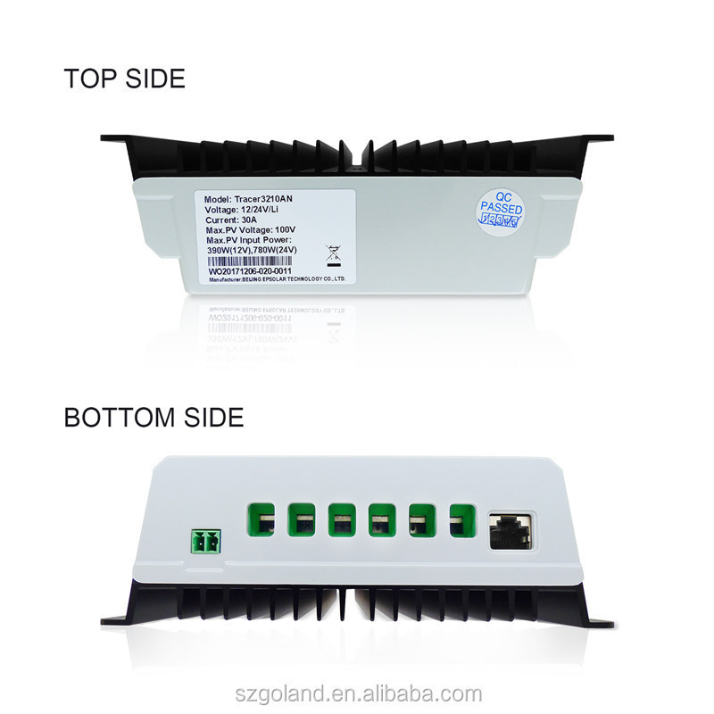 MPPT Solar Charge Controller 30A Upgrade Version with LCD Display 12V/24V Auto Work