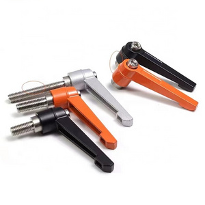 Black Orange Female and Male  Adjustable handle Clamping lever 304 stainless steel Clamp knob