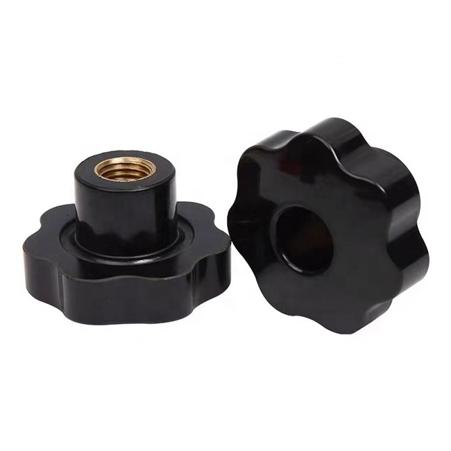 Head star knob Thumb Screw with through hole Female Lobe knob M8