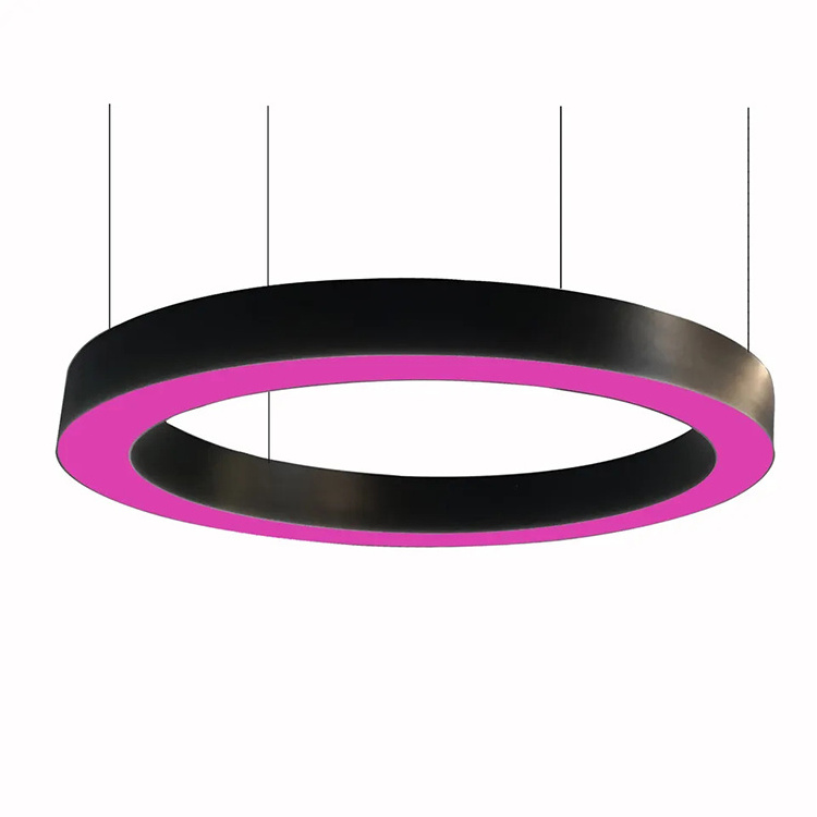 Color Changing LED Hanging Lighting Circle Rings Led Pendant Lights For Hotel showroom, car dealer store, high-class restaurant