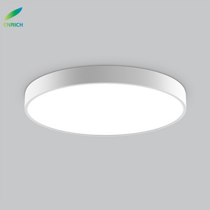 Hot Selling Popular LED Ultra-Thin Round Double Color LED Panel Recessed Ceiling Light for Gym Lighting