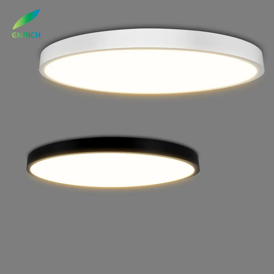 IP44 24W 3000K/4000K/6500K LED Flush Mount Ceiling Light Fixtures Adjustable Slim Dimmable Ceiling Lamps Modern Round Flat Light