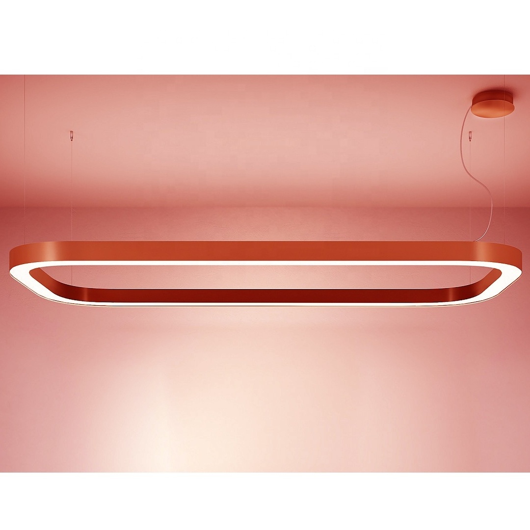 0.4m 0.6m 1m 1.8m 5.4m Rectangle Led Pendant Light for Dining Living Room Center Table Kitchen Bedroom Minimalist Decor