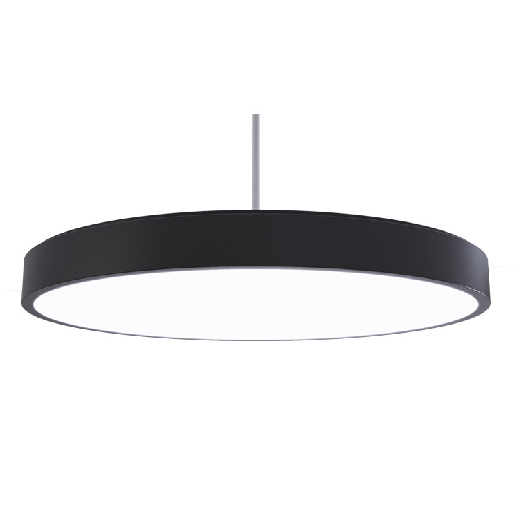 Black white Round LED slim panel light surface mounted dimmable led flush mount light ceiling light fixtures