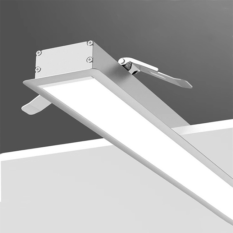 High Quality White/Black/Silver aluminum led linear light recessed mounting Fixtures led linear luminaires