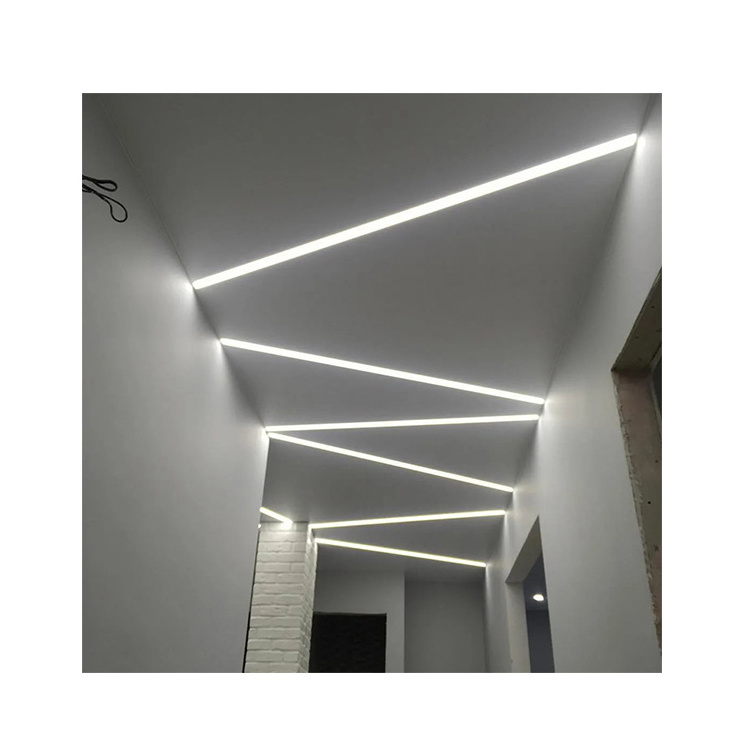 High Quality White/Black/Silver aluminum led linear light recessed mounting Fixtures led linear luminaires