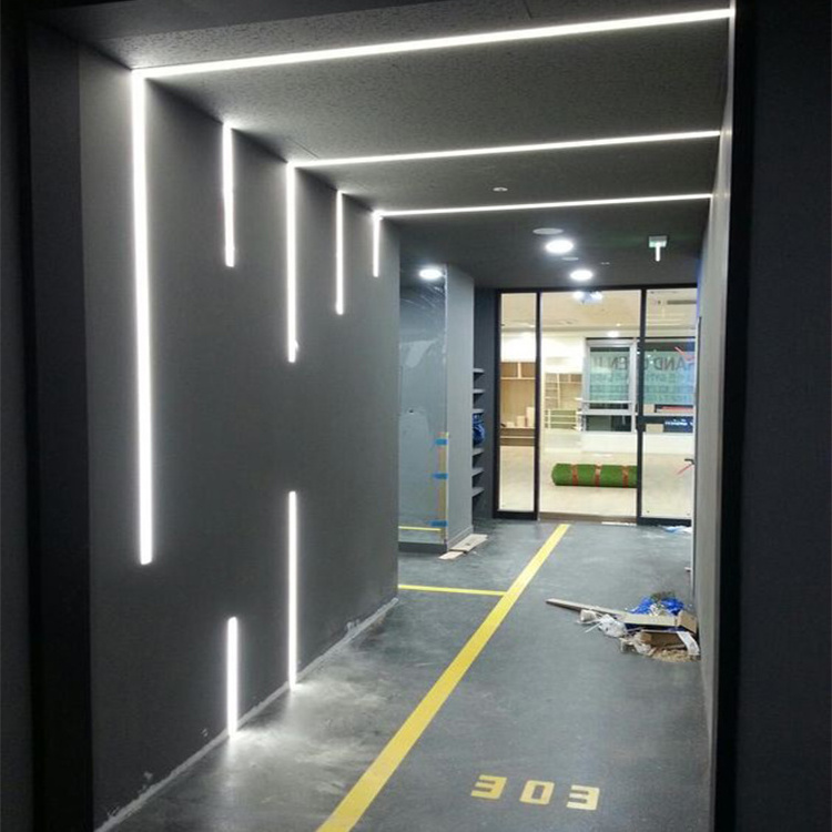 High Quality White/Black/Silver aluminum led linear light recessed mounting Fixtures led linear luminaires