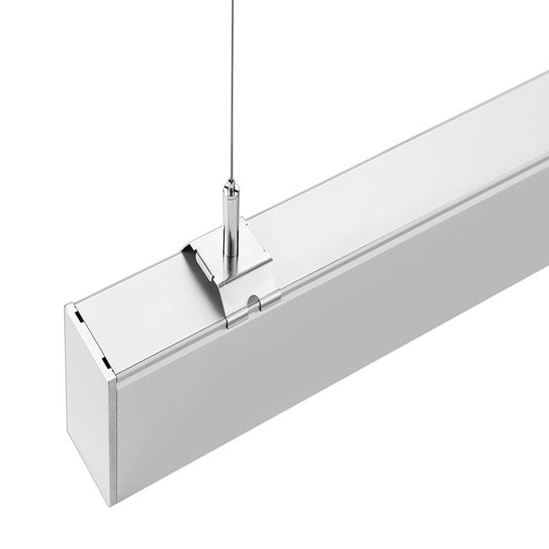 Seamless connected rectangle light LED pendant linear profile light fixtures for billiard table