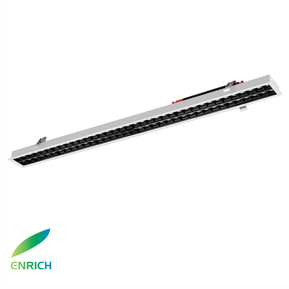 Recessed led linear light with reflector cap different length option