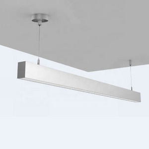 Modern Linear Pendant Lights Minimalist LED Long Strip Lighting For Dining Table Office Room Cord Hanging Lamp Lustre