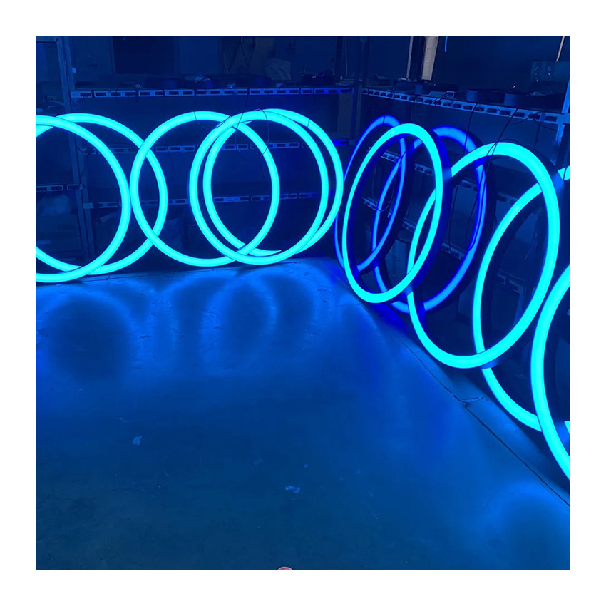 Color Changing LED Hanging Lighting Circle Rings Led Pendant Lights For Hotel showroom, car dealer store, high-class restaurant