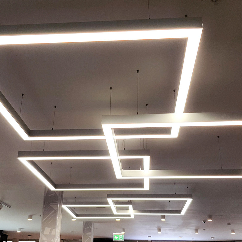 Rectangle Aluminum Modern Led ceiling lights for living room bedroom White/Black Led Ceiling Lamp Fixtures AC85-265V