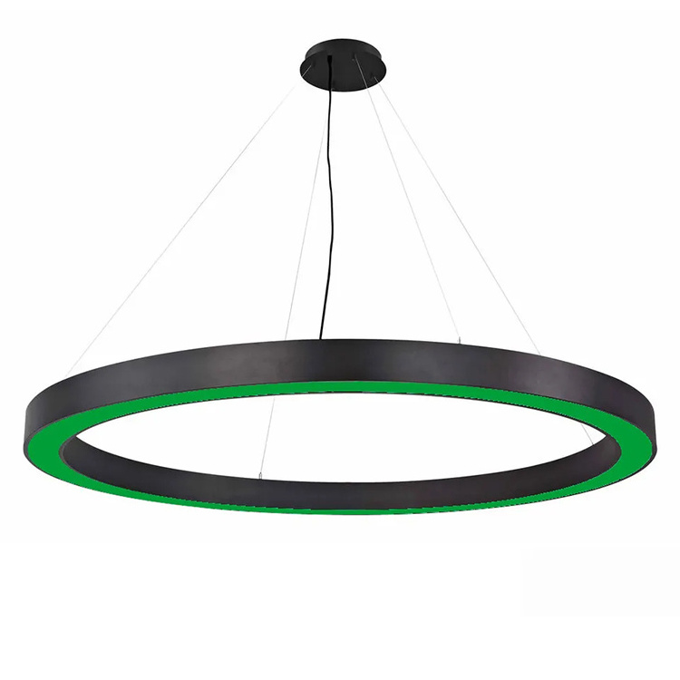 Color Changing LED Hanging Lighting Circle Rings Led Pendant Lights For Hotel showroom, car dealer store, high-class restaurant