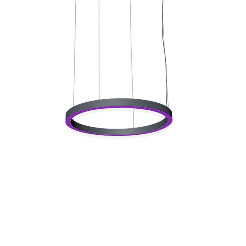 AC110V/AC220V colorful change circular design pendant lighting fixture with remote controller