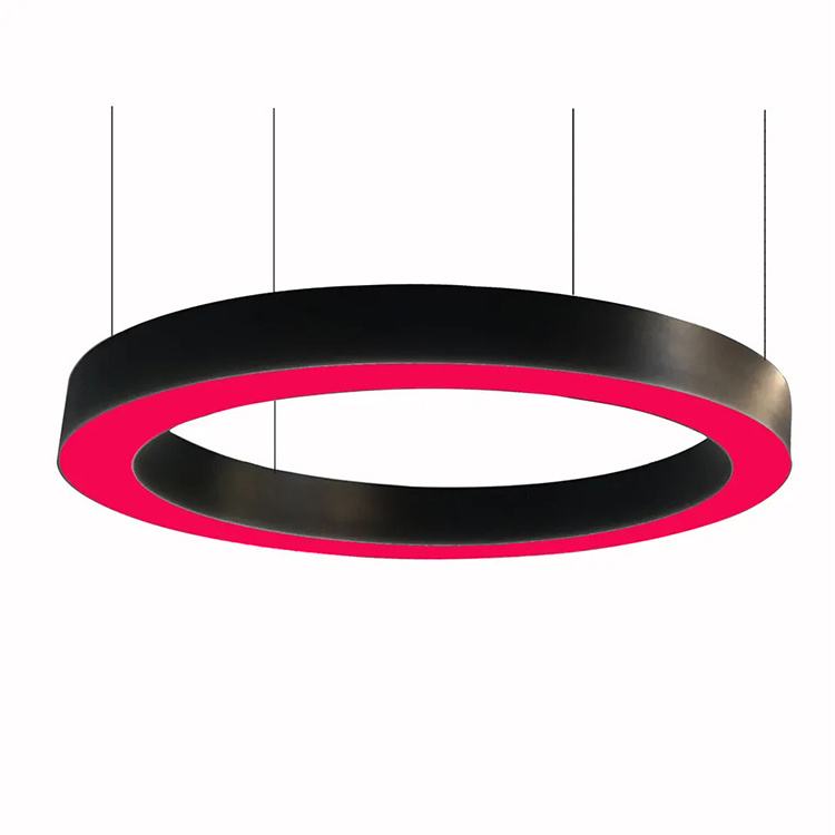 Customized slim profile Recessed ceiling 6000K rgb multicolor diffuser wholesale aluminum strip LED Pendant Light