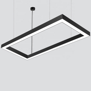 LED pendant lamp Nordic Modern Ceiling Living Room Decor Round Square Rectangle Chrome Hanging Fixtures Bedroom light