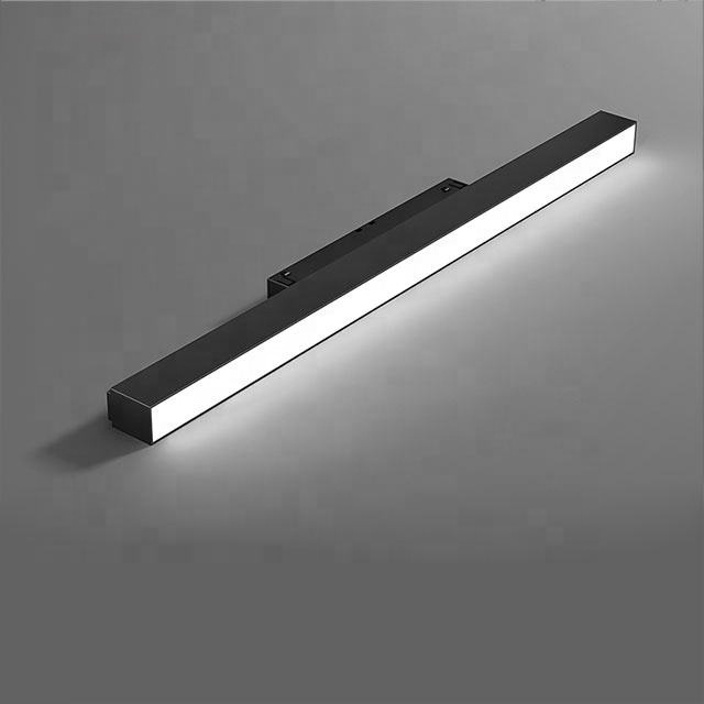 Linear Magnetic LED Track Light Track Recessed Surface ceiling mounted LED Linear flood light Black White 48V Commercial Linear