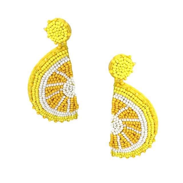 Handcrafted Embroidered Fashion Beaded earrings