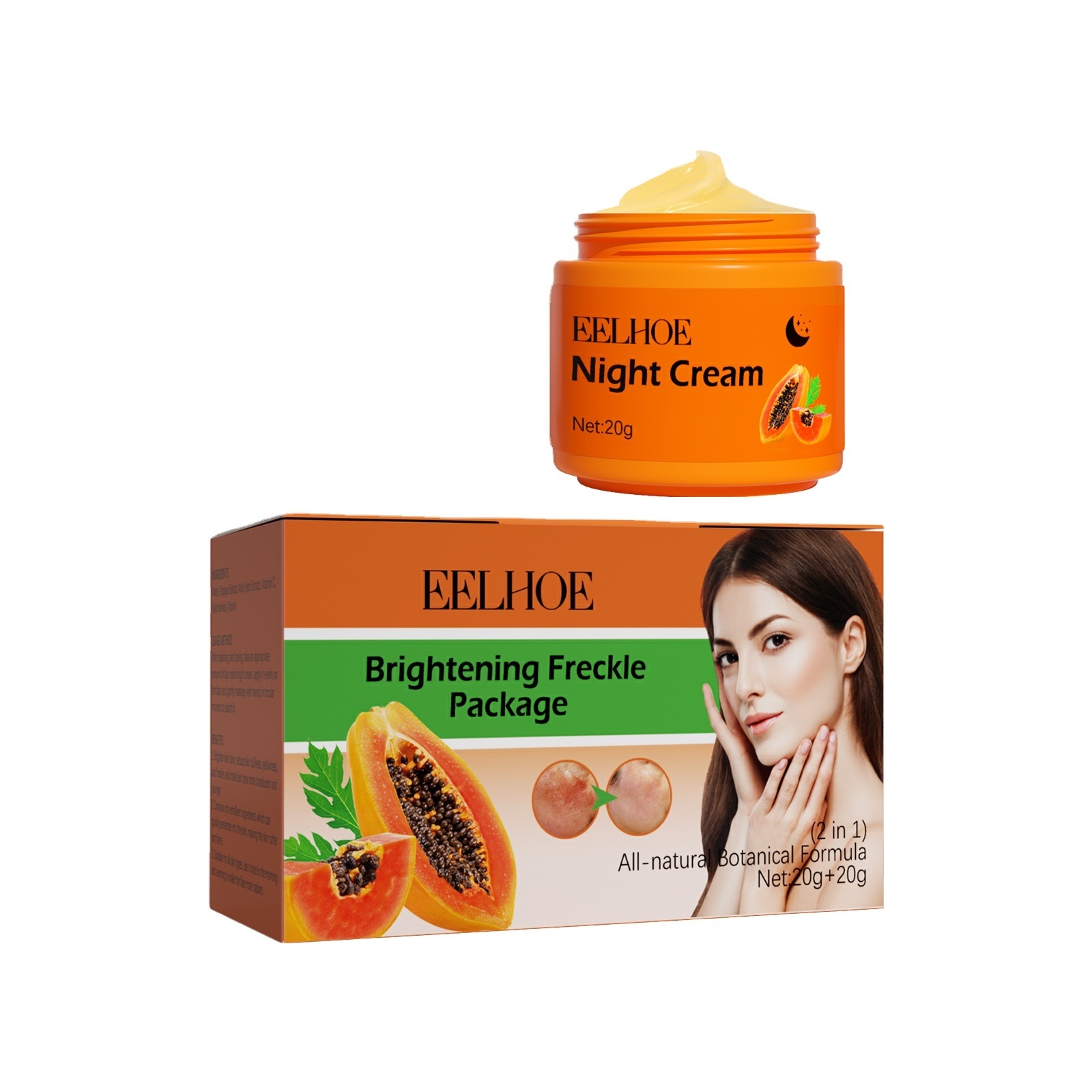 OEM Bleaching Whitening Cream With Papaya Extracts Organic Papaya Face Cream Skin Whitening Cream