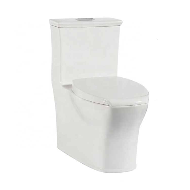 Vitreous China High Efficiency Elongated One-Piece Toilet, Dual-flush Water Closet 3094