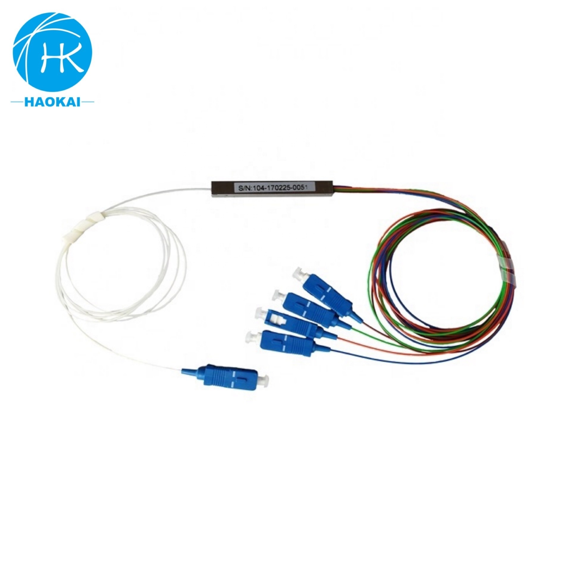 Fiber network equipment FTTH mini optical 1 x 32 1 x 64 splitter steel tube fiber circulator PLC 1*64 optical splitter