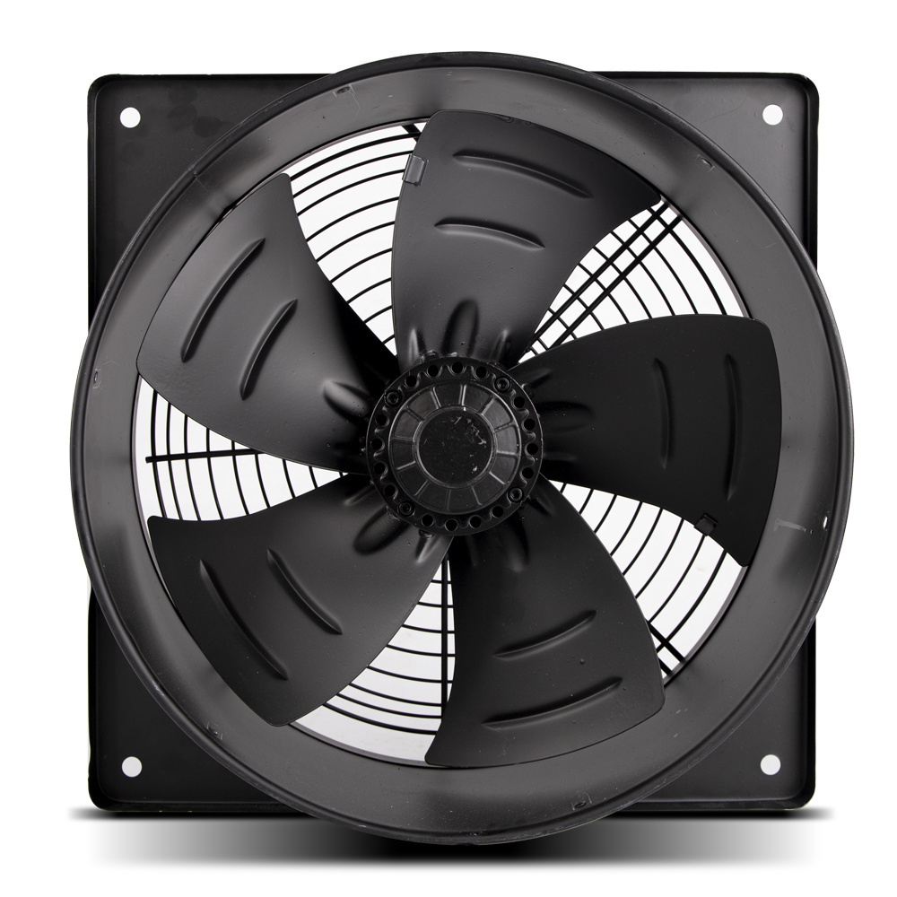 Hongke high quality Industry AC fan Exhaust Cooling Low Noise Square Axial Flow Fan with Outer Rotor Motor