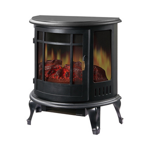 2023 new electric led mini personal fireplace smart cabinet indoor modern fireplace electric 3d firewood fireplace