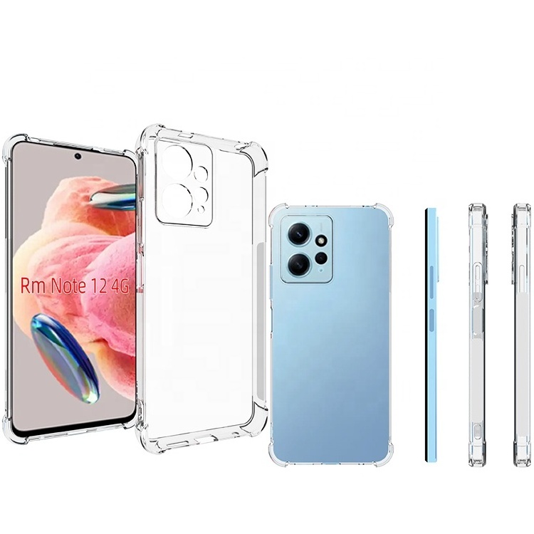 For Xiaomi Redmi Note 12 Turbo 12s 4G11 Turbo3 5G Transparent Soft Tpu Shock Proof Phone Case Clear