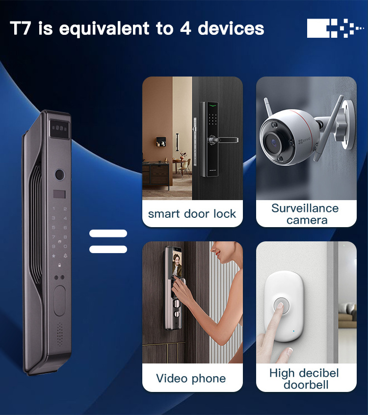 Remote Locks Home Security Door Password Automatic Smart Lock Wifi Mobile Phone Fingerprint Intelligent Door Lock