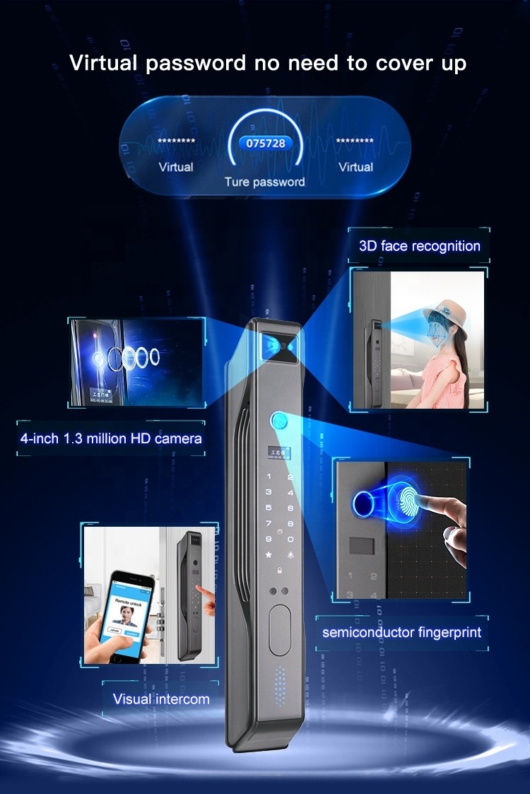 Remote Locks Home Security Door Password Automatic Smart Lock Wifi Mobile Phone Fingerprint Intelligent Door Lock