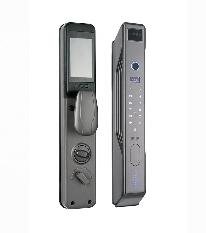 Remote Phone unlock Temporary Password Fingerprint Door Lock 3D Face Recognition Digital Smart Lock