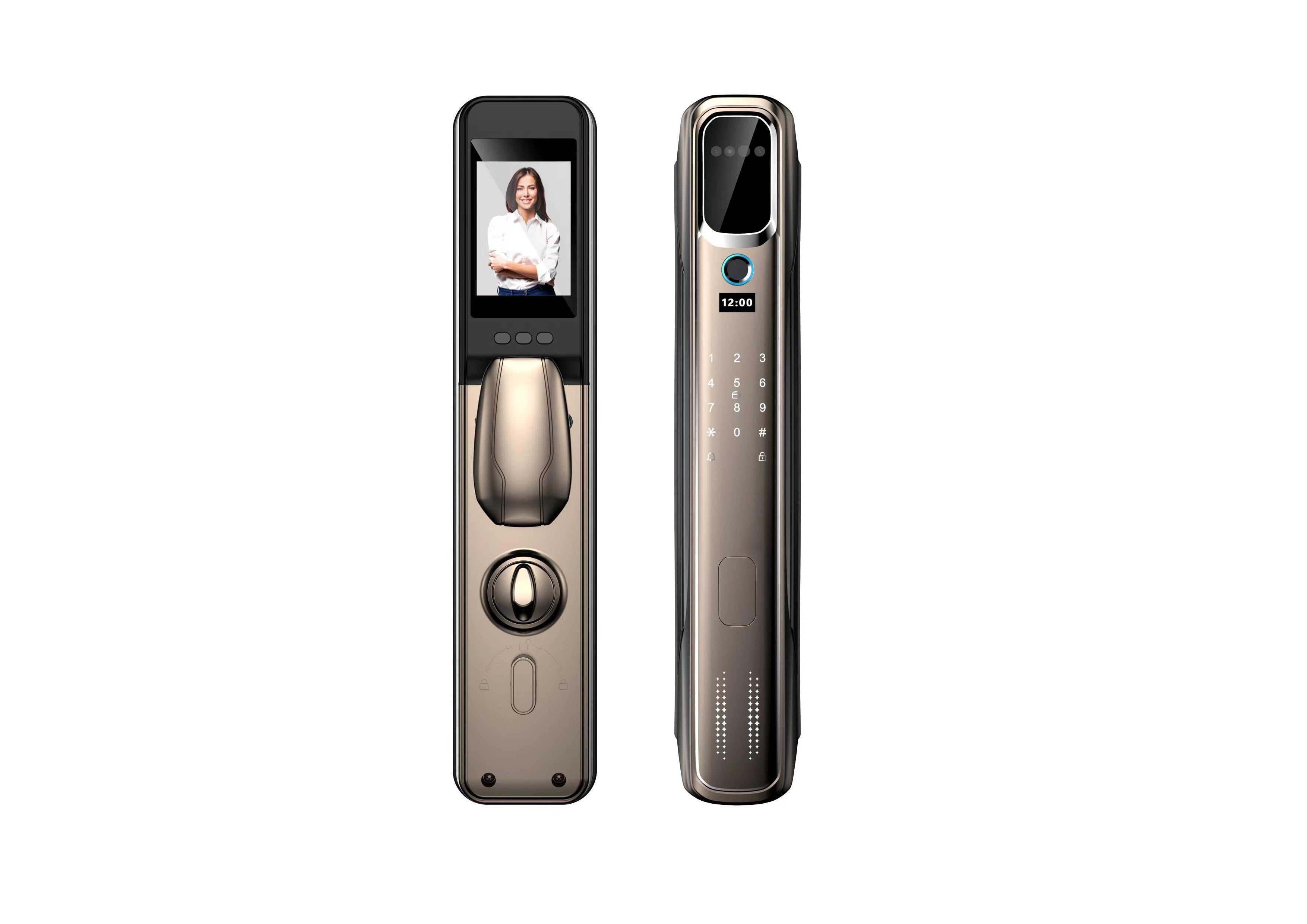 USmart Go App WIFI 3D Face Recognition Fingerprint Biometric Unlock visual interface Automatic Intelligent lock